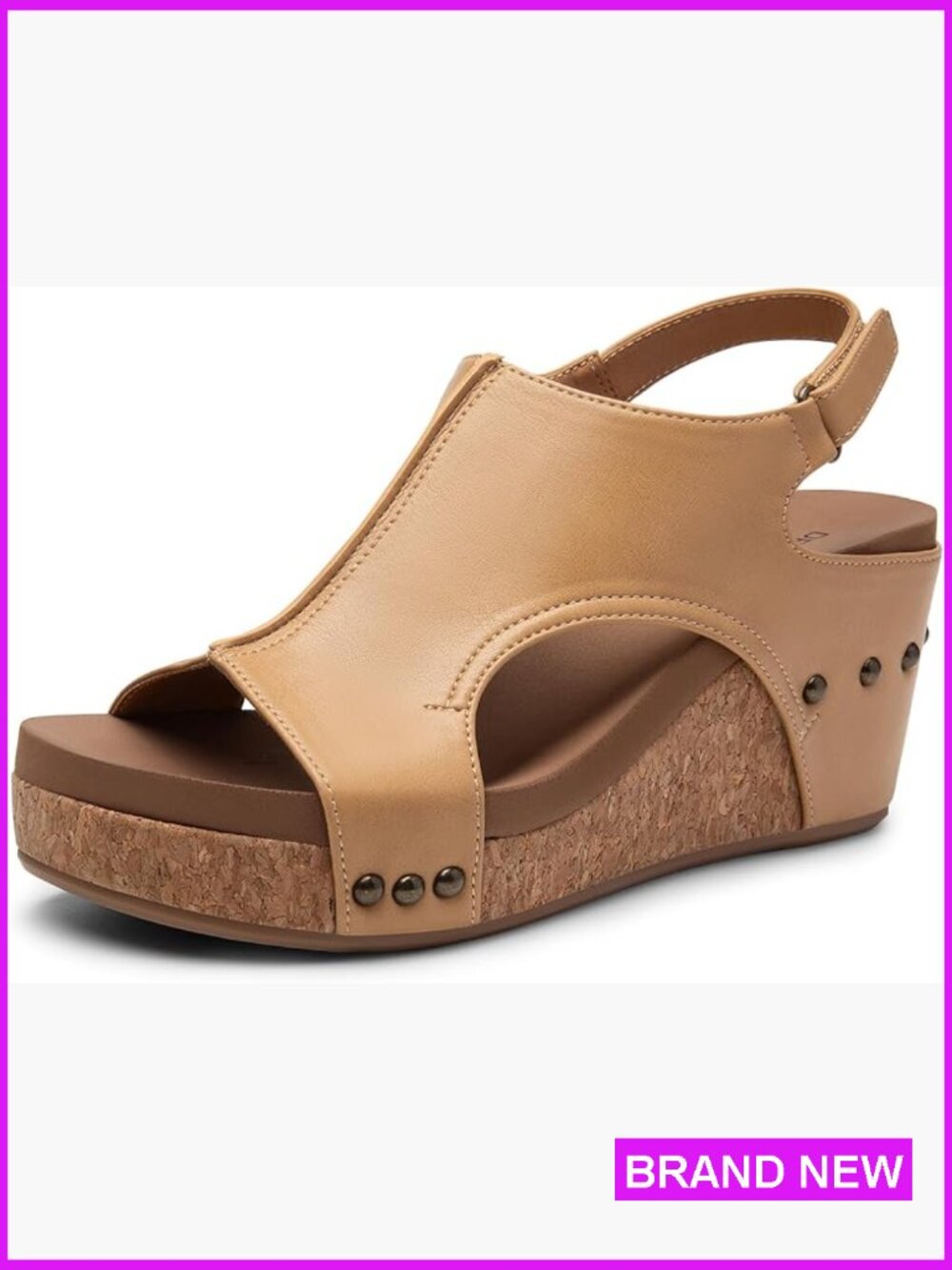 Platform Wedge Sandals Comfortable Peep-Toe Casual Dressy Summer Lightweight